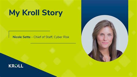 My Kroll Story: Nicole Sette, Cyber Risk Chief of Staff.